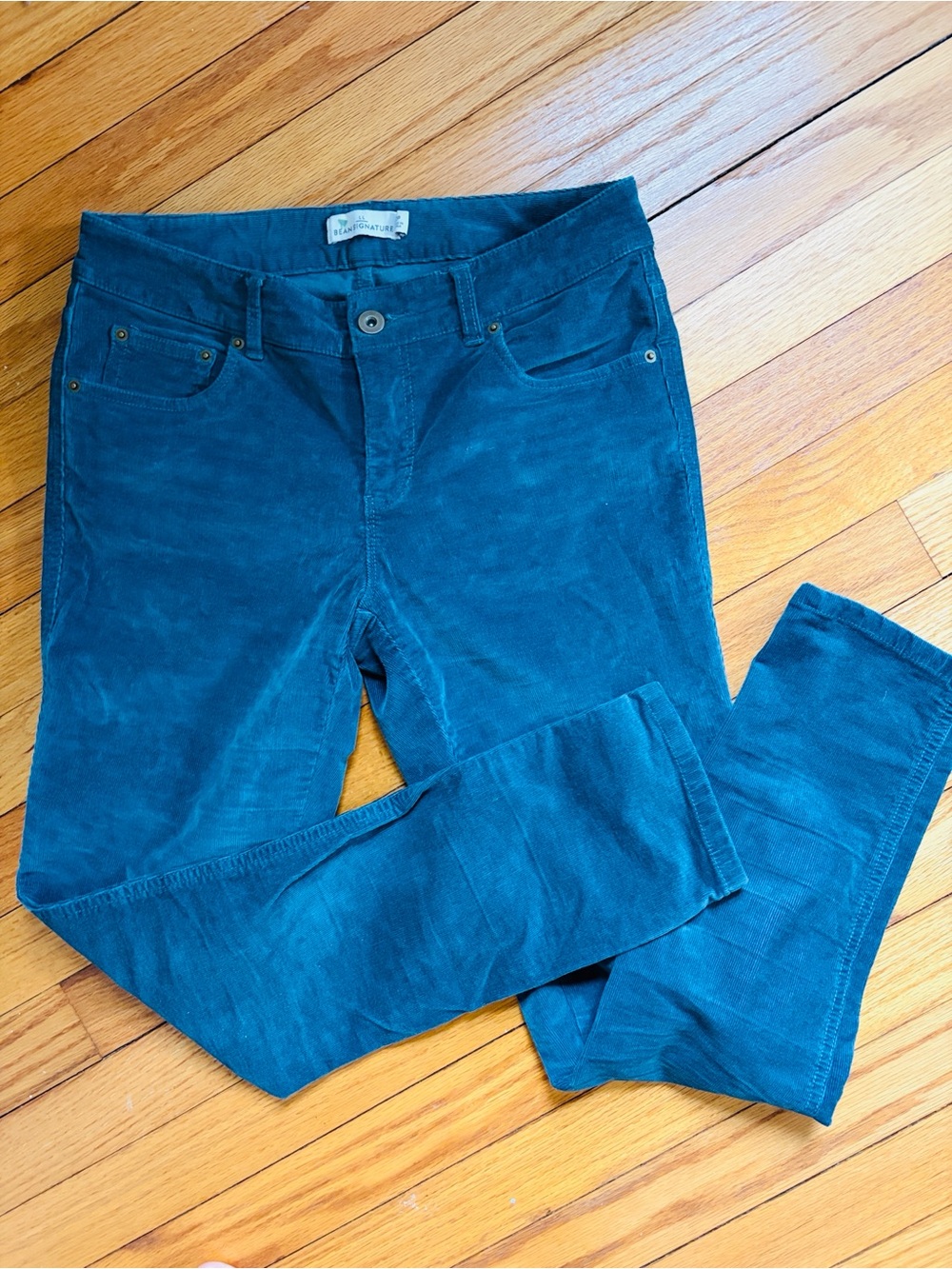 L.L. Bean Teal Corduroy Pants